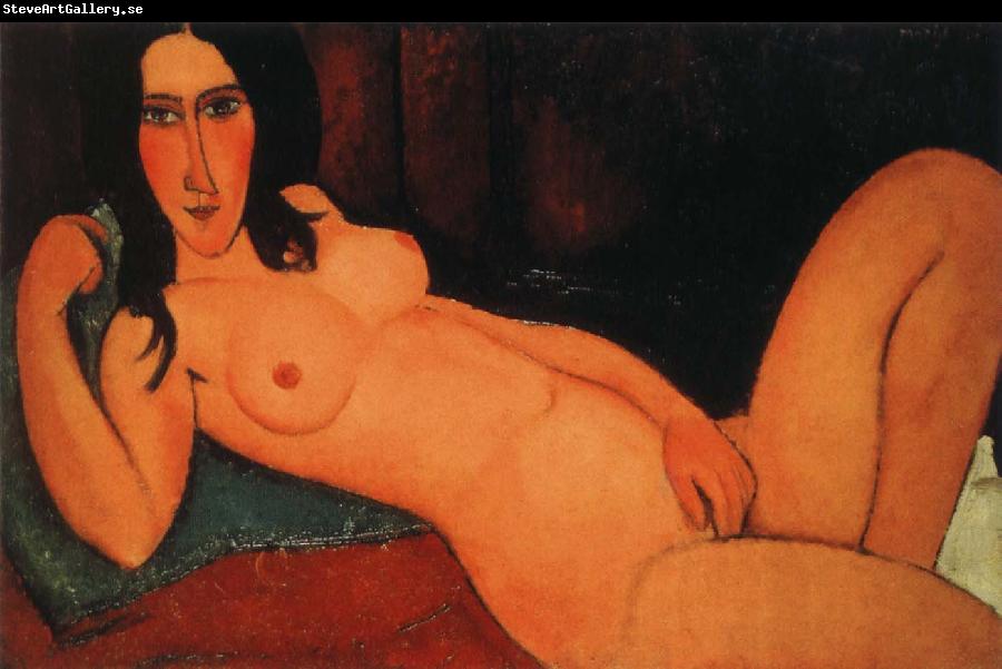 Amedeo Modigliani Reclining nude with loose hair